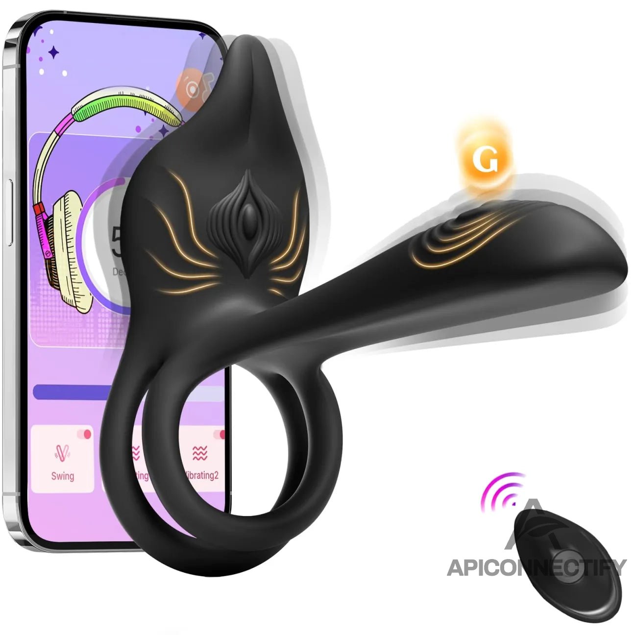 🔥LAST DAY Promotion 39% OFF 💫Enchanted Girl Luxe Smart Vibrating Ring – App-Controlled Pleasure for Couples-TooShy