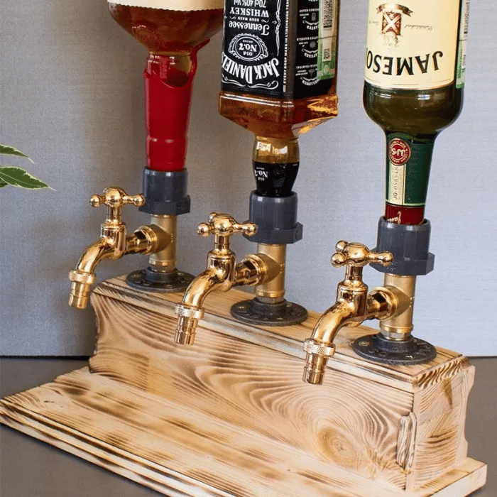 💥Liquor Alcohol Whiskey wood Dispenser mysite