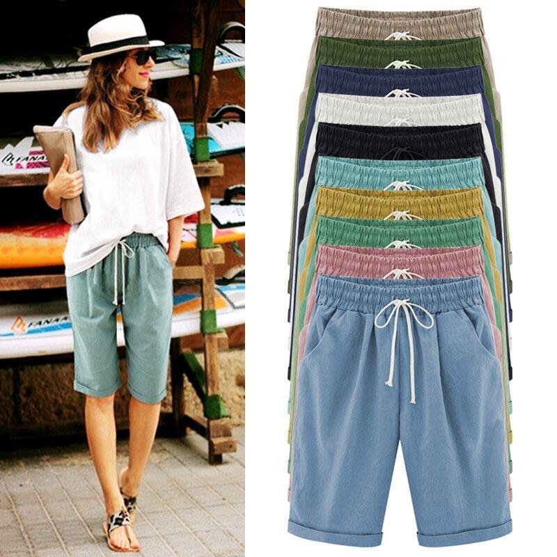 Elastic Waist Casual Comfy Summer Shorts mysite