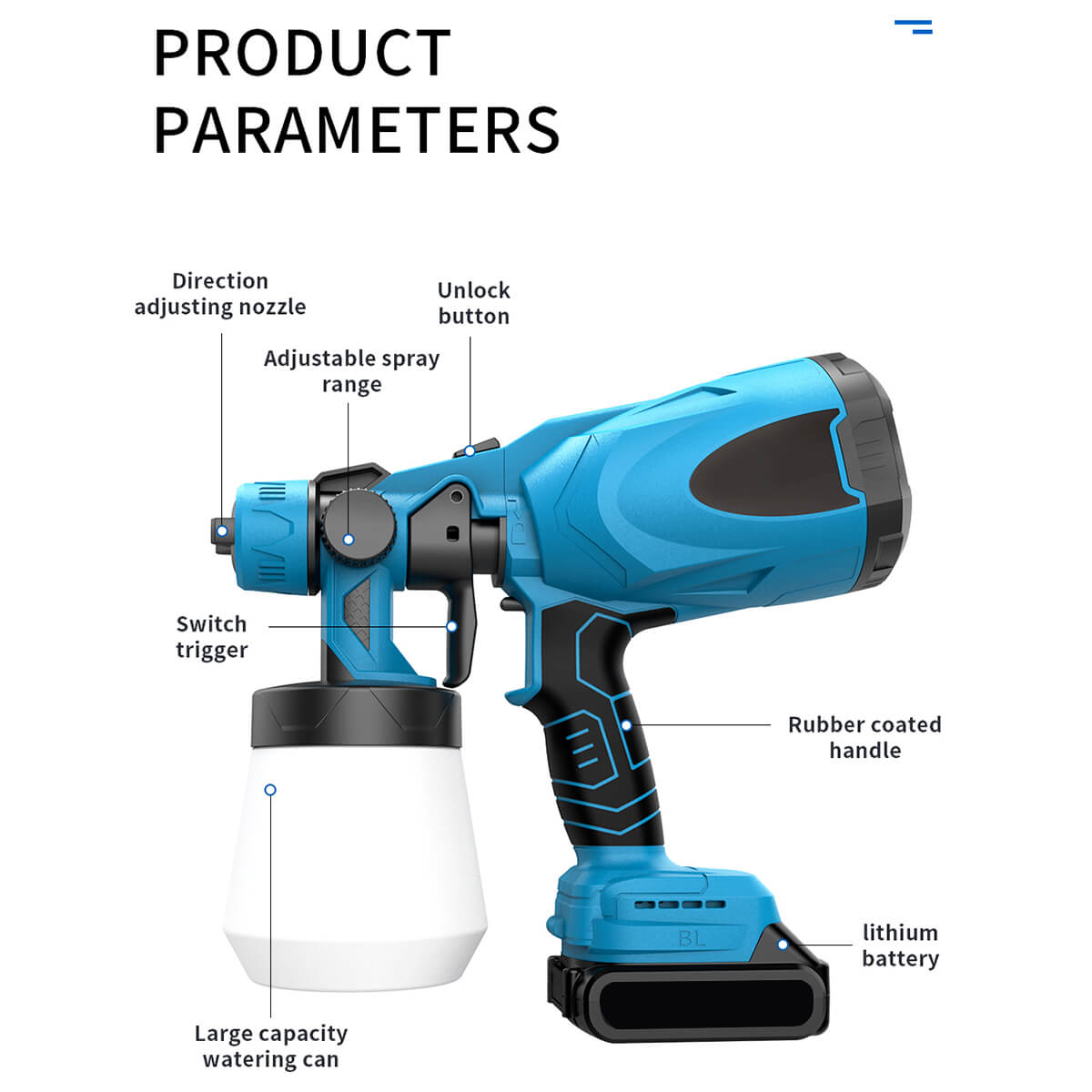 High pressure cordless paint spray machine mysite