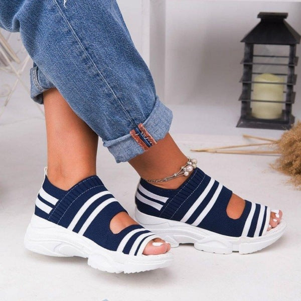 🔥💰Last Day Promotion 70% OFF!👭 Leather Orthopedic Arch Support Sandals Diabetic Knitting Walking Sandals. mysite