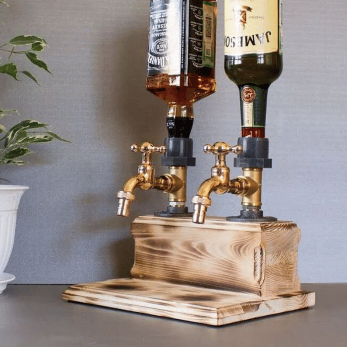 💥Liquor Alcohol Whiskey wood Dispenser mysite