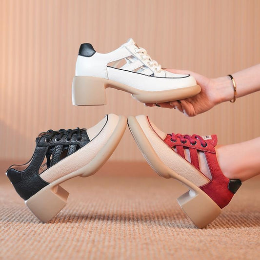 Women's Summer New Hollow High-heeled Sandals⏰ mysite