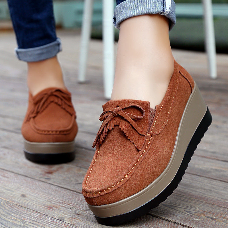 Women Tassel Moccasins Platform Shoes mysite