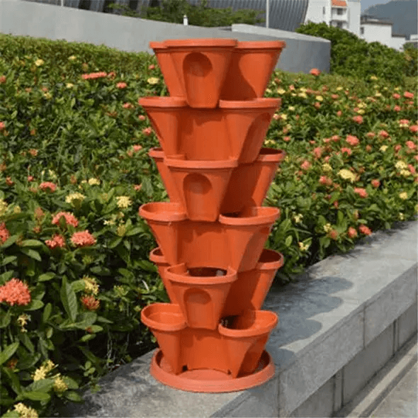 🌼Plant Festival Special 49% OFF-Stand Stacking Planters Strawberry Planting Pots mysite