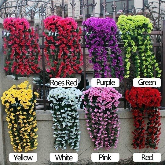 🎄🎁Holiday sale🌺Vivid Artificial Hanging Orchid Bunch🌷 mysite