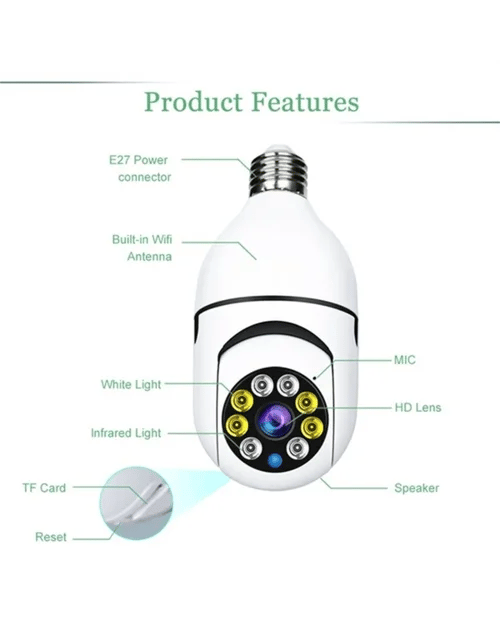🔥2023 Hot Sale 49%OFF🔥Wireless Wifi Light Bulb Camera Security Camera - BUY 2 GET FREE SHIPPING TODAY!