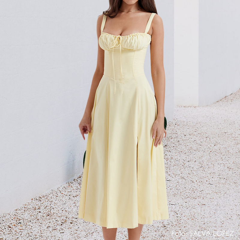 Fashion Print Bustier Summer Dress