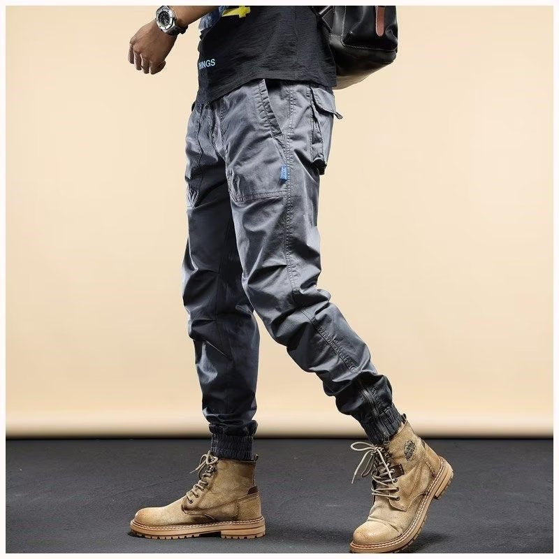 2023 SPRING MEN'S DISTRESSED SLIM FIT BIKER PANTS mysite