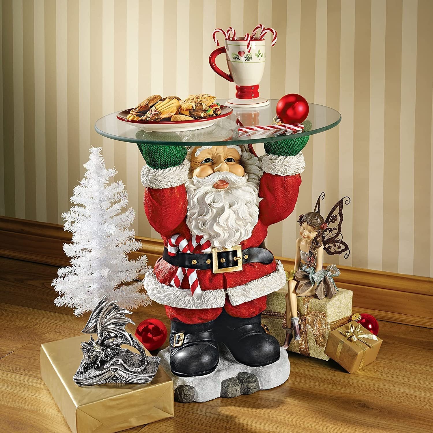 🎅Santa Holdings Tray Figurine mysite