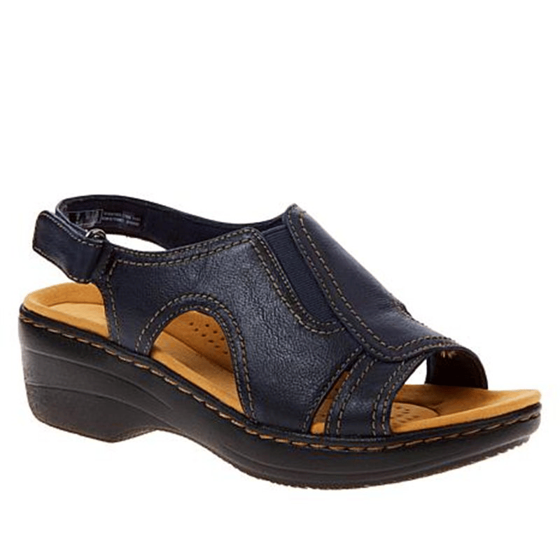 2022 New Fashion Casual Leather Wedge Sandals – uber7
