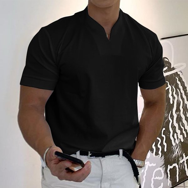 🔥2023 Men Gentlemans business Short Sleeve Fitness T Shirt mysite