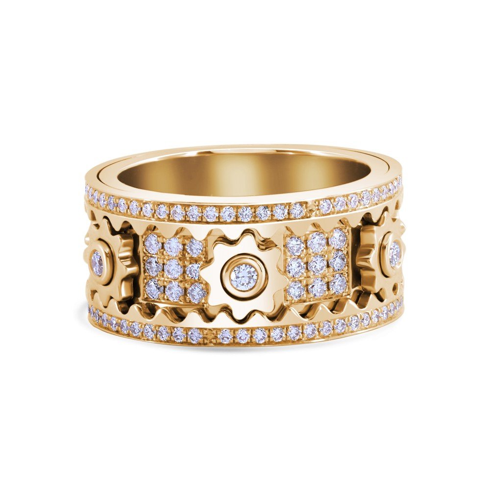 🔥HOT SALE 🔥-Diamond Crystal Gear Ring mysite
