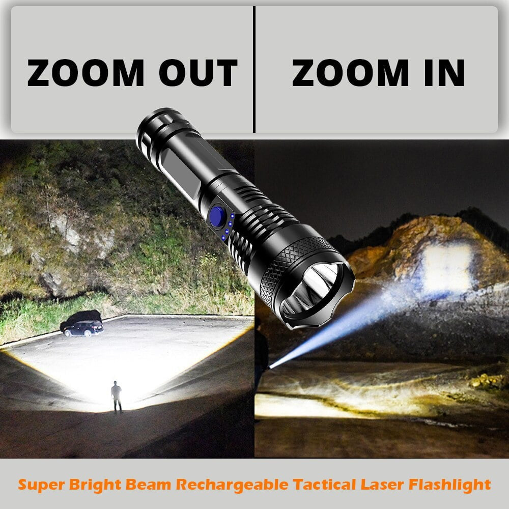 🔥LED Rechargeable Tactical Laser Flashlight High Lumens-Buy 2 Free Shipping mysite