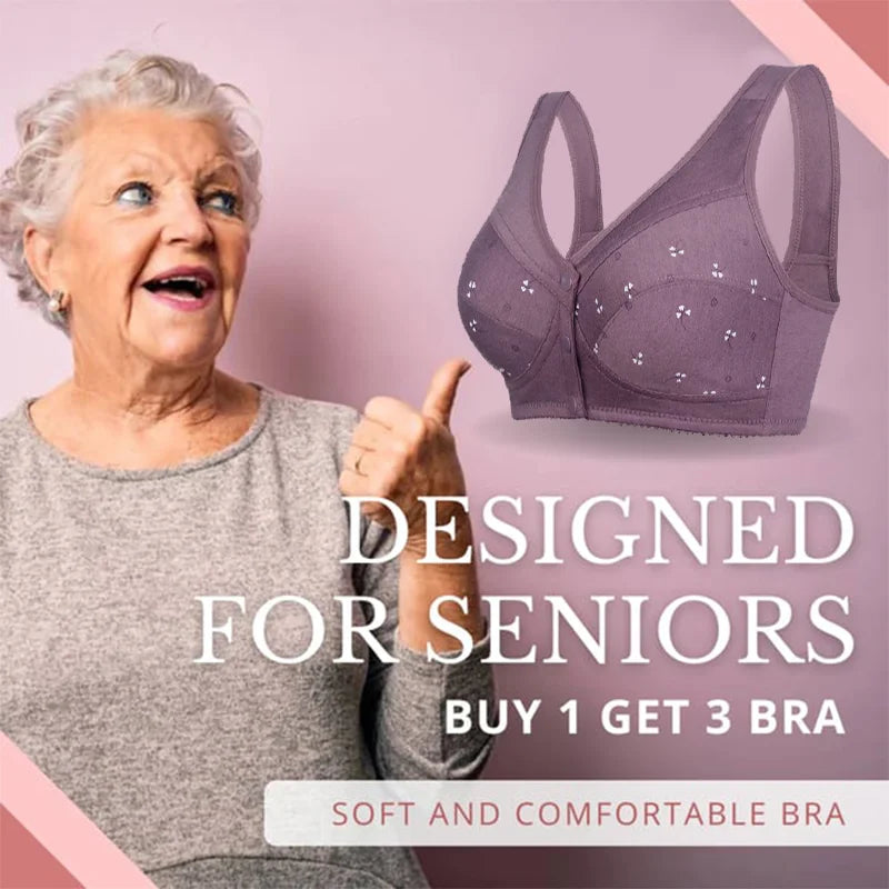 BUY 1 GET 2 FREE😲- 3PCS*Button Print Bra mysite