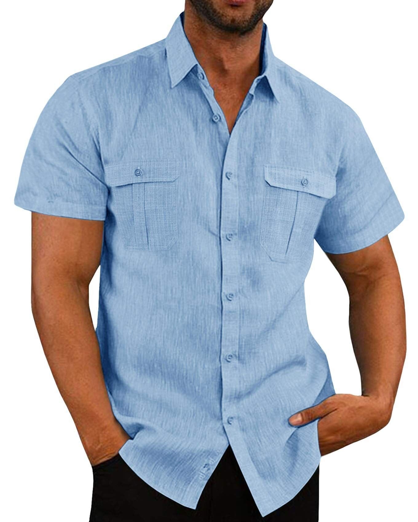 Stretch Short Sleeve Shirt with Pockets mysite