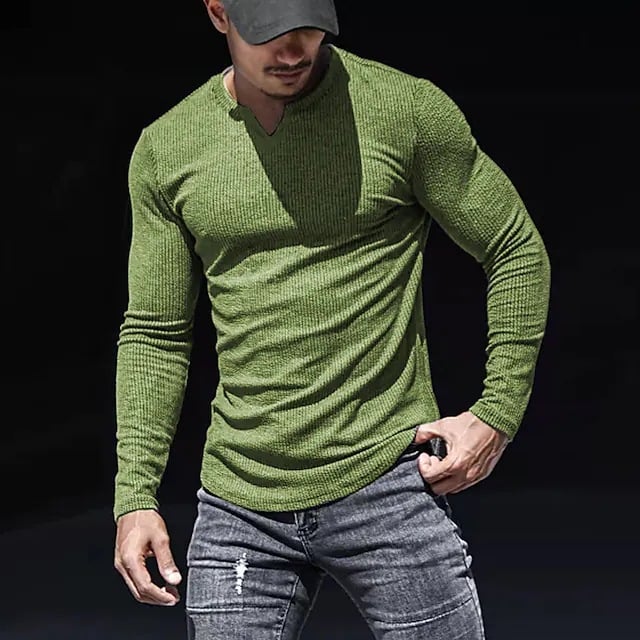 V-NECK LONG-SLEEVED SPORTS T-SHIRT mysite