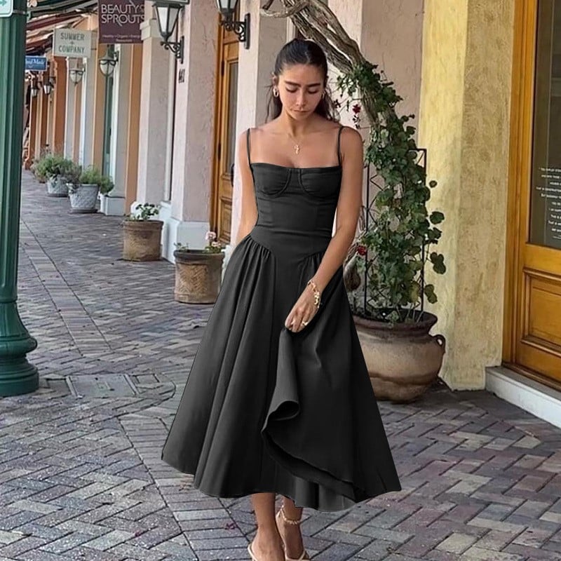 Sleeveless Corset Fit Midi Dress(BUY 2 FREE SHIPPING) mysite