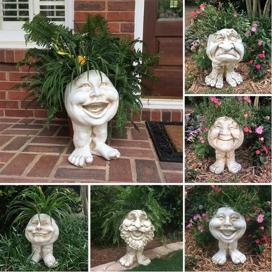 Mugglys Face Statue Planter - Happy New Year 49% OFF🎊 mysite