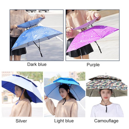 Outdoor Double Layer Umbrella Hat mysite