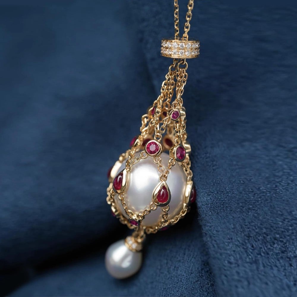 Last Day 49% OFF--Pearl & Gemstone Lavalier Pendant mysite