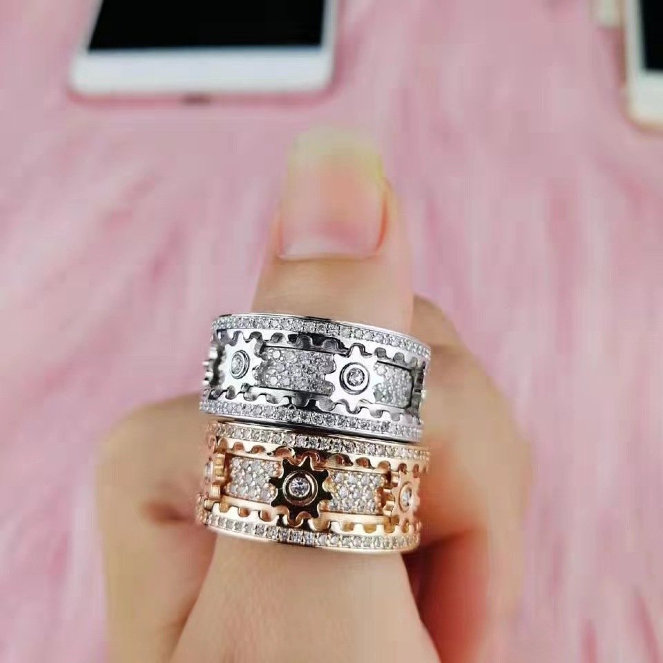 🔥HOT SALE 🔥-Diamond Crystal Gear Ring