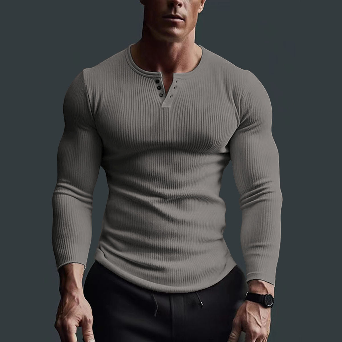 V-NECK LONG-SLEEVED SPORTS T-SHIRT mysite