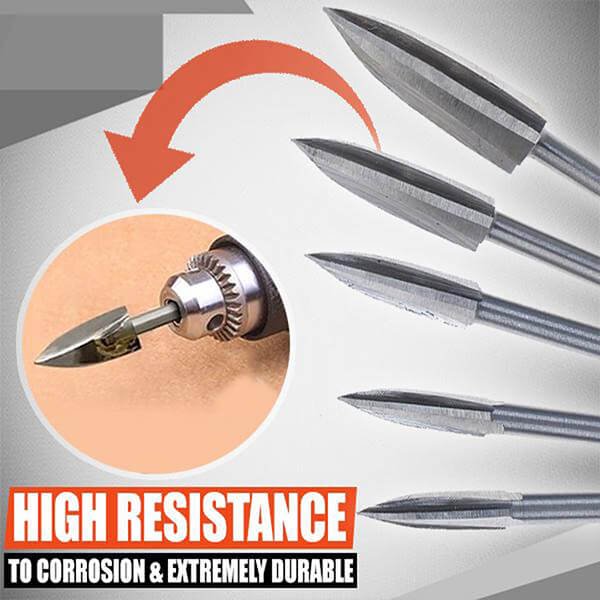 Elevate Your Woodworking Game with 5-Piece Wood Carving Drill Bit Set mysite