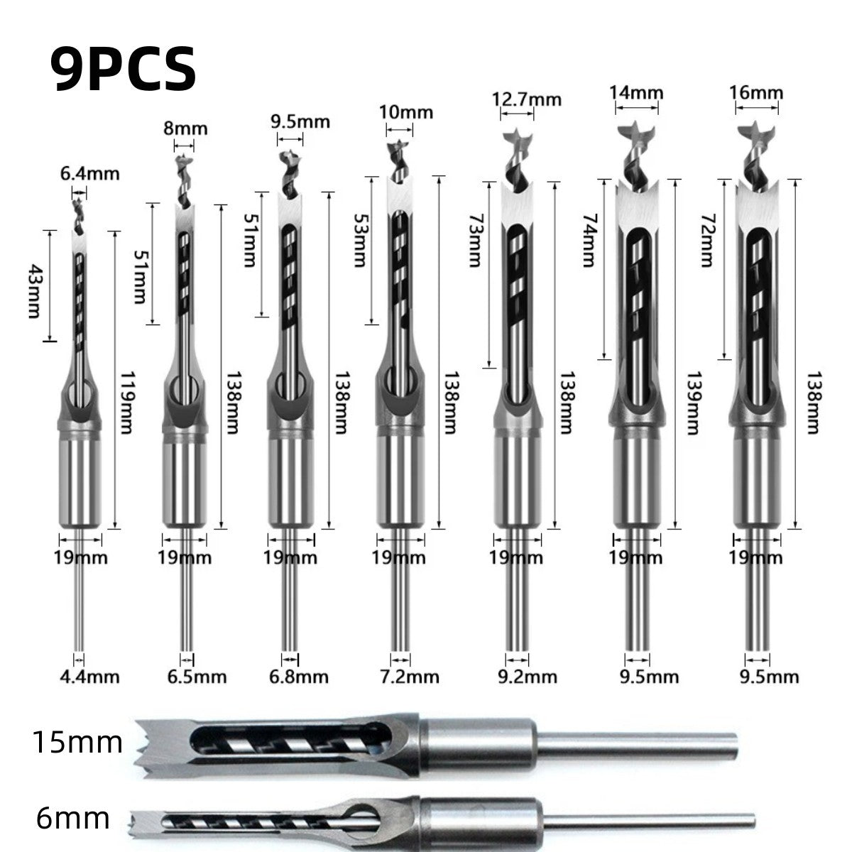 💥Efficient Woodworking Essential 💥 Adapter and Square-Headed Wood Chisel Set mysite