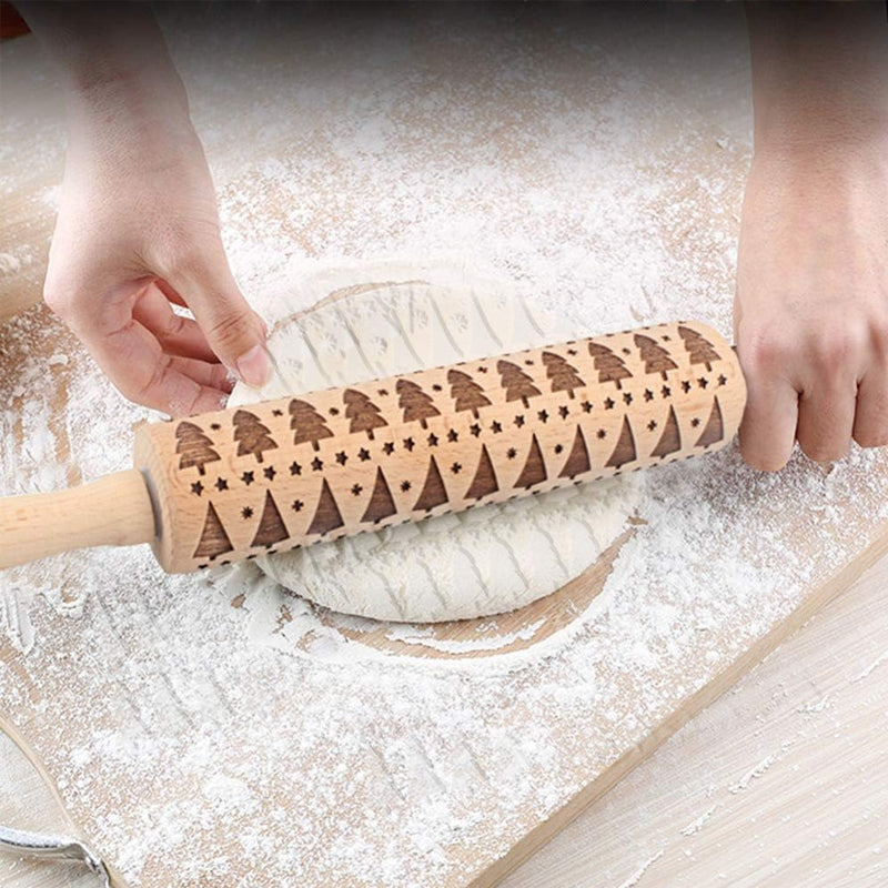 🍪Christmas Wooden Rolling Pins mysite