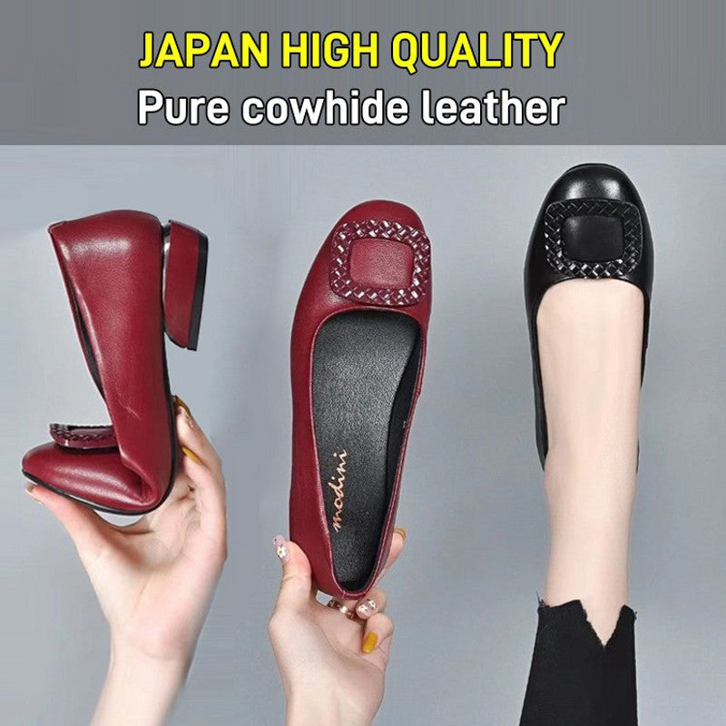 2023 soft surface comfortable thick heel round toe shoes mysite