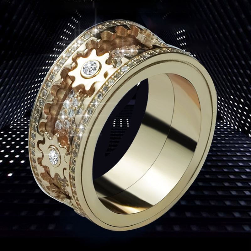 🔥HOT SALE 🔥-Diamond Crystal Gear Ring mysite