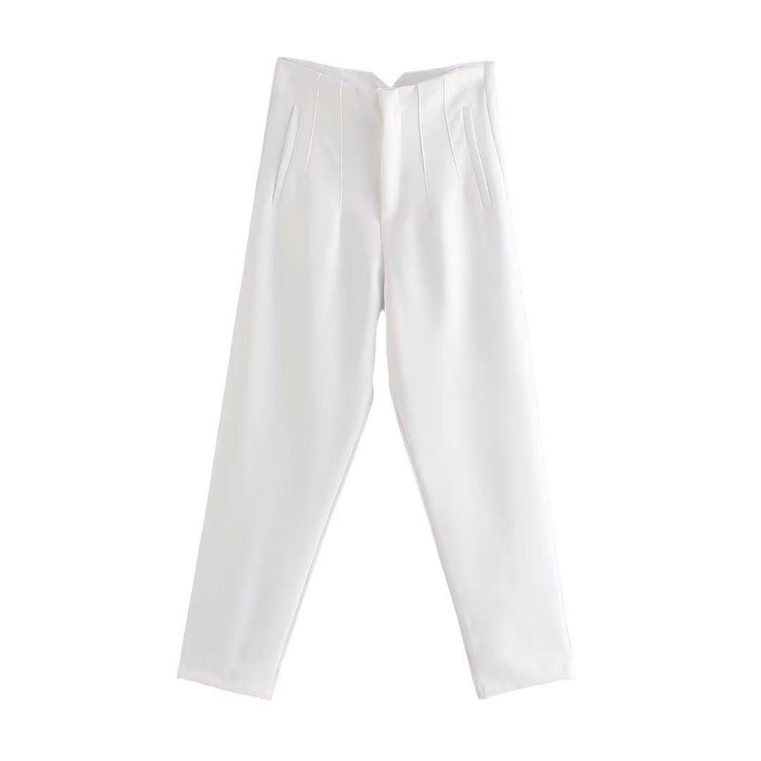 Tailored Pleat High Waist Pants - Buy two and get free shipping! mysite