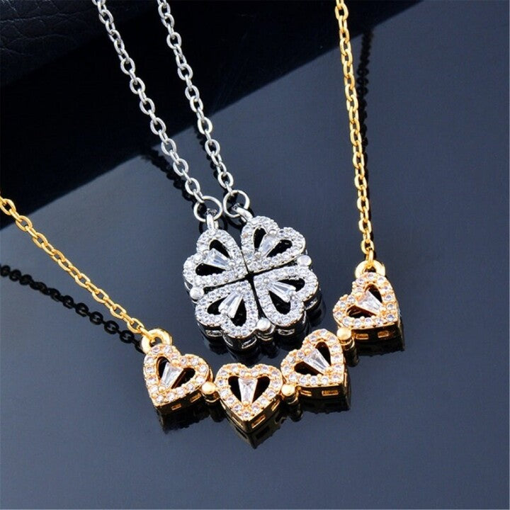 ☘Four-Leaf Heart Shape Necklace🎁The Best Gifts For Your Loved Ones mysite