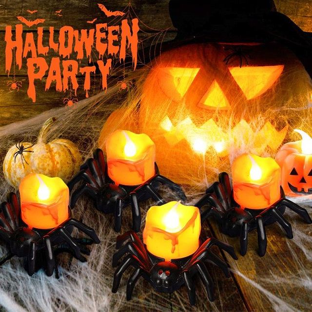 🔥Halloween Spider LED Party Candle Lights mysite