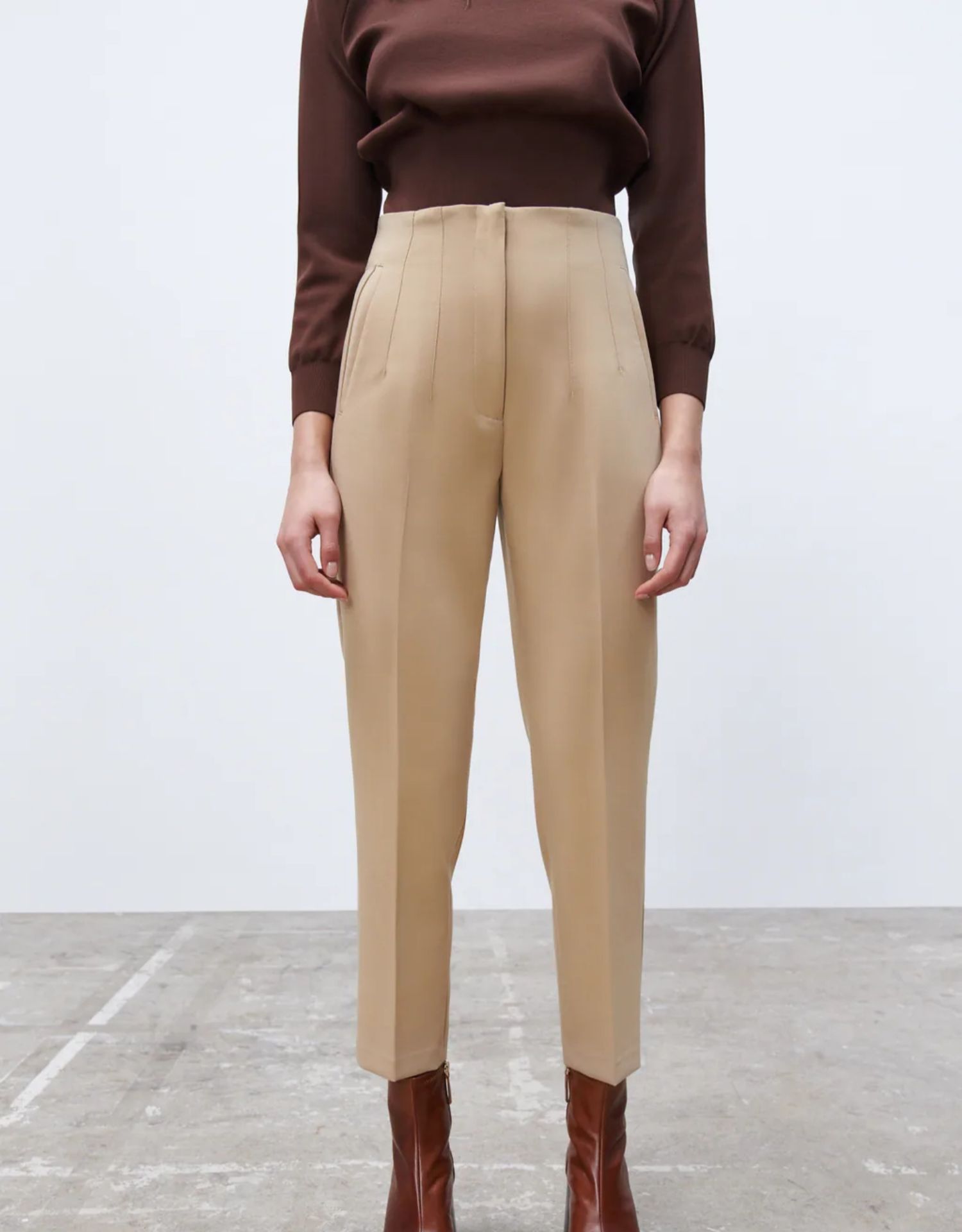 Tailored Pleat High Waist Pants - Buy two and get free shipping! mysite