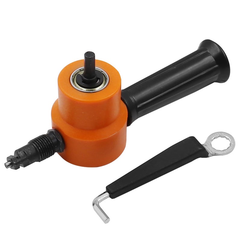 Double-Head Metal Sheet Cutter Drill Attachment - Upgrade Nibbler For Iron, Steel & Aluminum