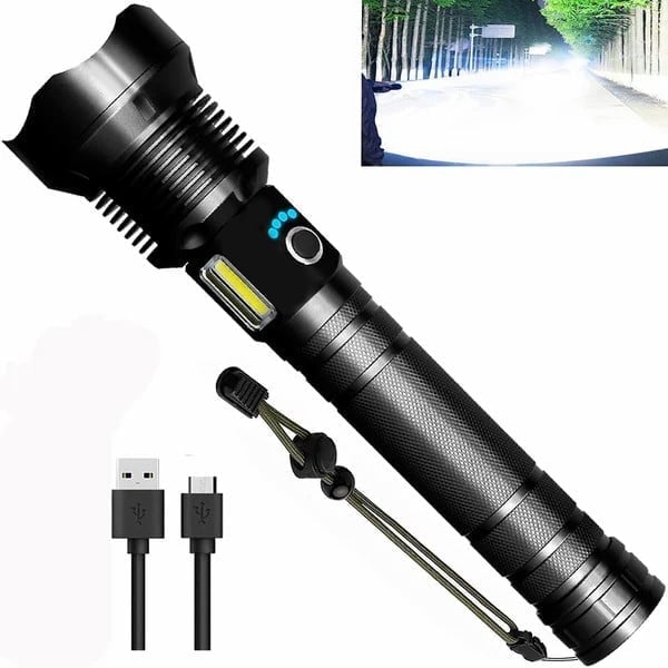 🔥LED Rechargeable Tactical Laser Flashlight High Lumens-Buy 2 Free Shipping mysite