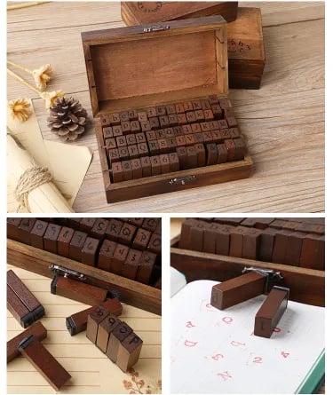 (🔥HOT SALE NOW) - Wood Retro DIY Journal Decoration Seal mysite