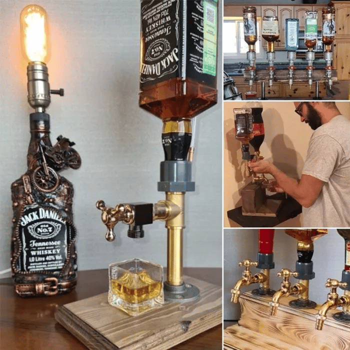 💥Liquor Alcohol Whiskey wood Dispenser