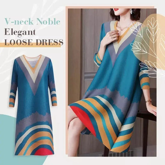 V-NECK NOBLE ELEGANT LOOSE DRESS🔥HOT SALE🔥 mysite