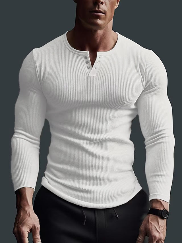 V-NECK LONG-SLEEVED SPORTS T-SHIRT mysite