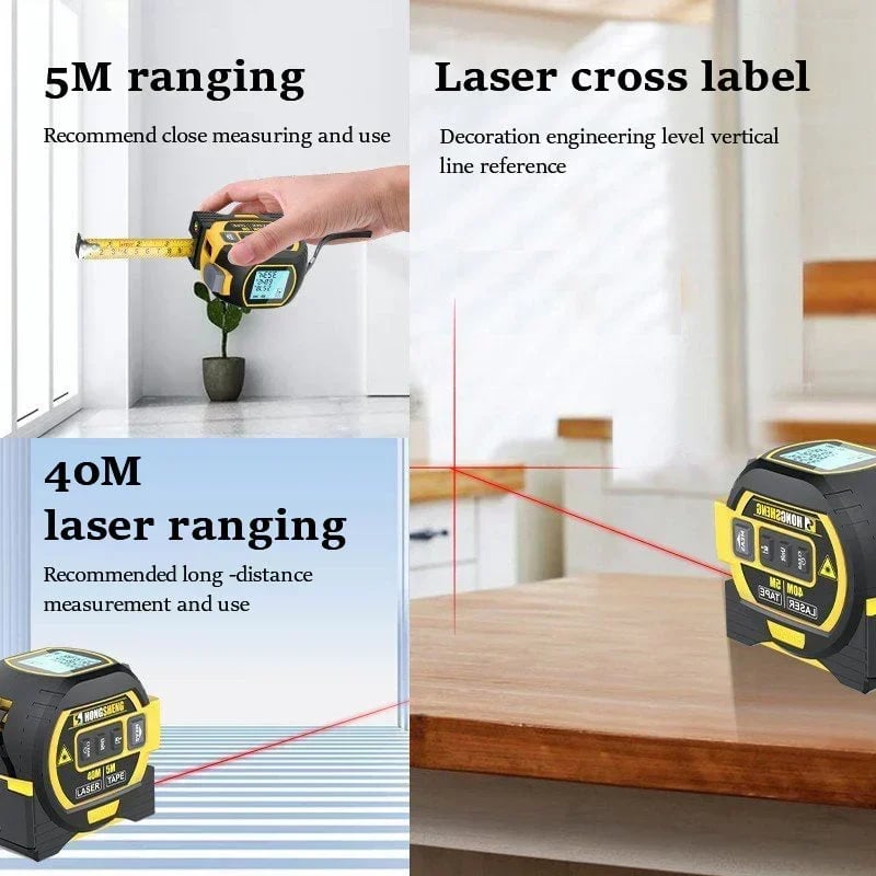 Made in Germany🎉Measurin Sight 3-In-1 Infrared Laser Tape Measuring mysite