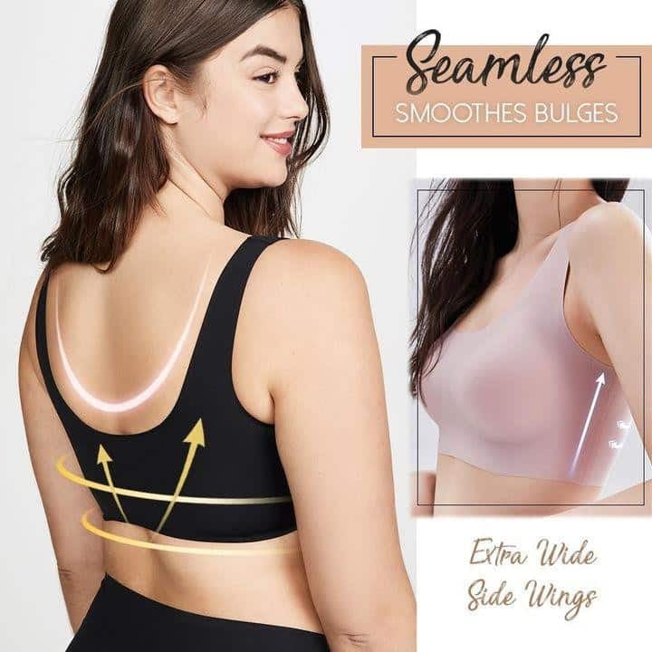 Ultra Comfort Seamless Shaping Wireless Support Bra Plus Size mysite