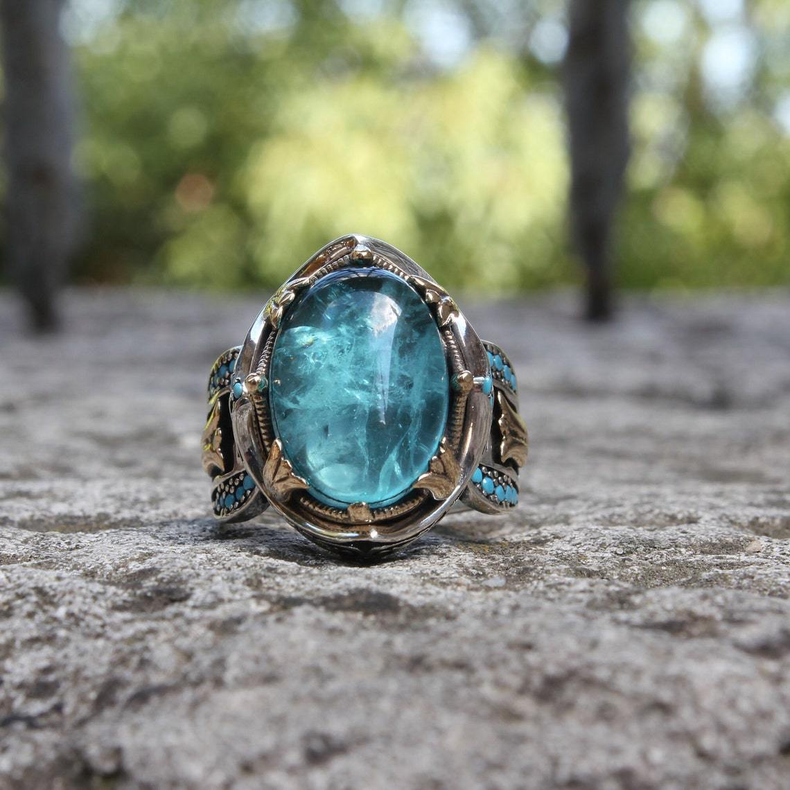 🎁Luxury Sapphire Silver Ring mysite