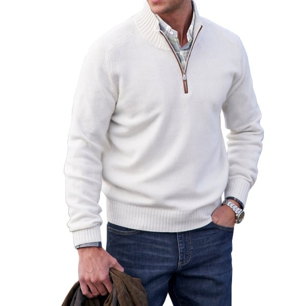 ✨Today's Deal - Men's Cashmere Zipper Basic Sweater (Buy 2 Free Shipping)😍 mysite