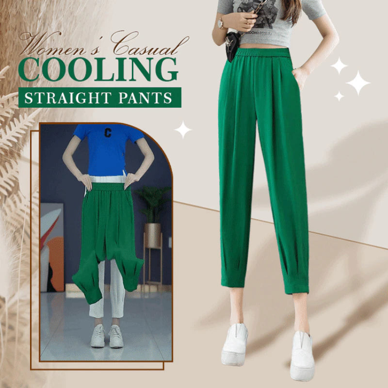 Women's Casual Cooling Straight Pants mysite