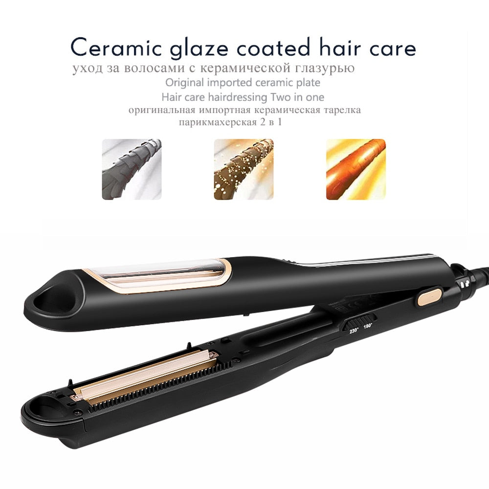 Corrugation Flat Iron Automatic Hair Curler Curling Irons Professional Straightener Curly Iron Tongs Hair