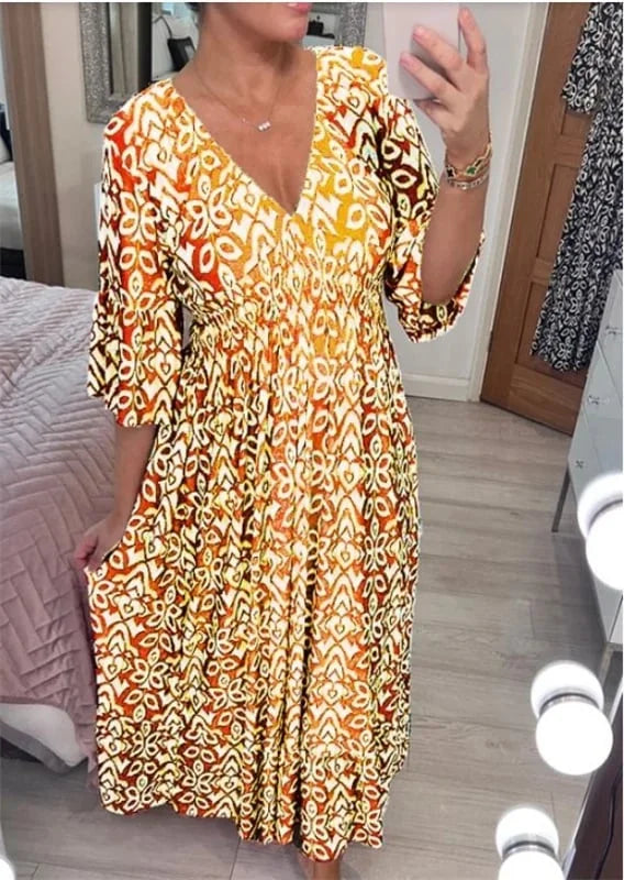 🔥LAST DAY 70% OFF🔥V-neck floral dress mysite