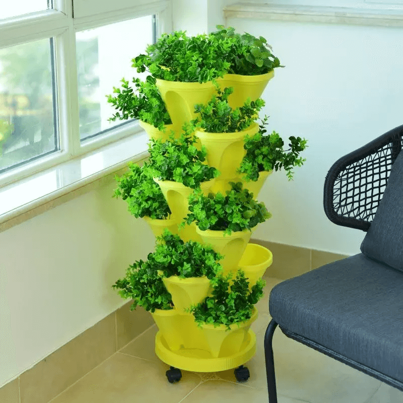 🌼Plant Festival Special 49% OFF-Stand Stacking Planters Strawberry Planting Pots